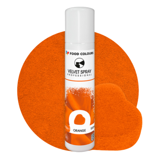 Zamsz w sprayu Food Colours Velvet Pomarańczowy 100ml