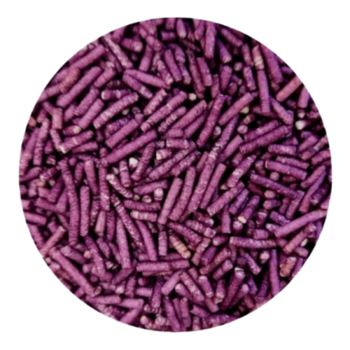 Fioletowa posypka cukrowa patyczki pałeczki błękitne 60g