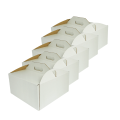 Pudełka na tort ciasto kartony z rączką Białe 36x36x25cm 5szt