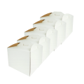 Pudełka na tort ciasto kartony z rączką Białe 30x30x25cm 5szt