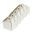 Pudełka na tort ciasto kartony z rączką Białe 26x26x25cm 5szt