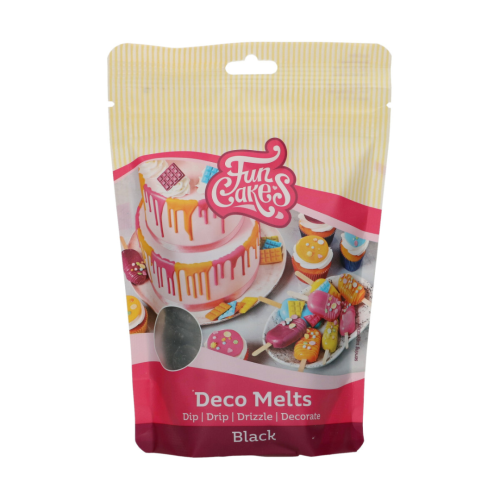 Czarna polewa zastygająca Drip pastylki Deco Melts FunCakes