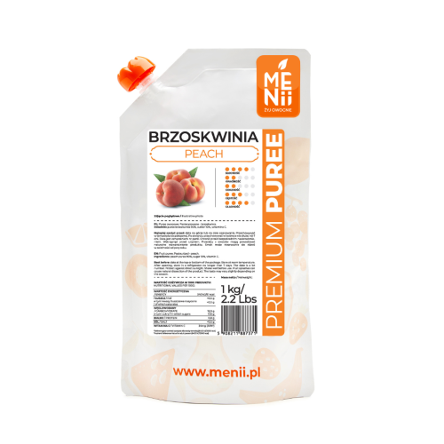 Pulpa owocowa PremiumPuree Menii Brzoskwinia 1kg