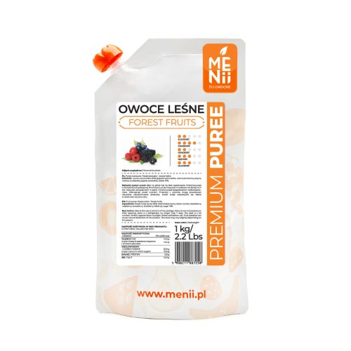 Pulpa owocowa PremiumPuree Menii Owoce Leśne 1kg
