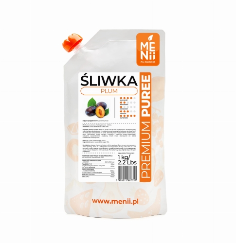 Pulpa owocowa PremiumPuree Menii Śliwka 1kg