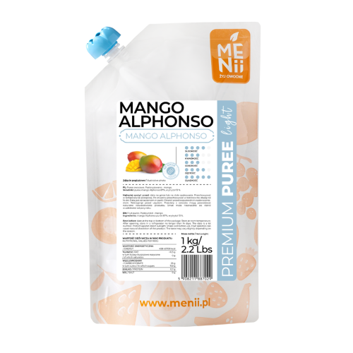 Pulpa owocowa PremiumPuree Menii Mango Light 1kg