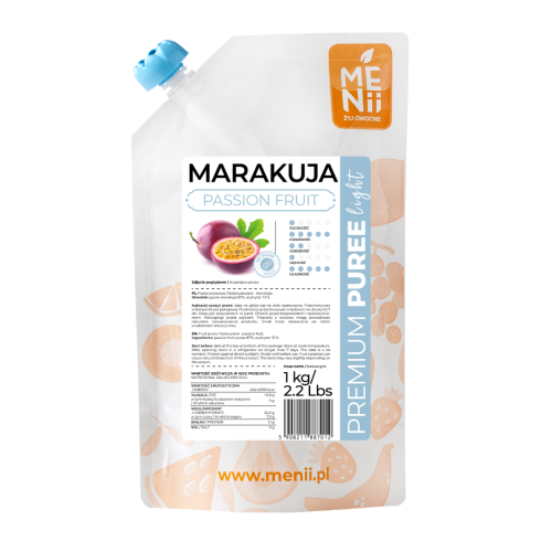 Pulpa owocowa PremiumPuree Menii Marakuja Light 1kg