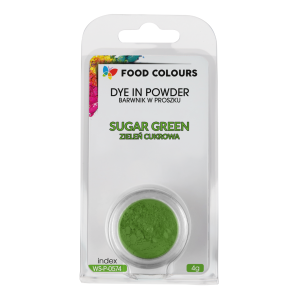 Barwnik spożywczy w proszku Cukrowy Zielony 4g