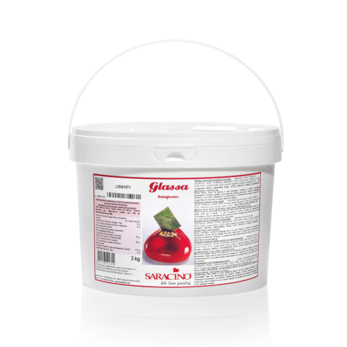 Polewa lustrzana owocowa Mirror Glaze Saracino Malina 3kg