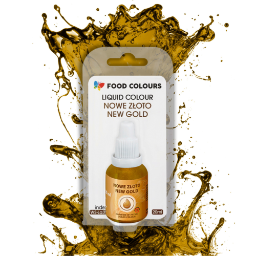Złoty barwnik spożywczy w płynie