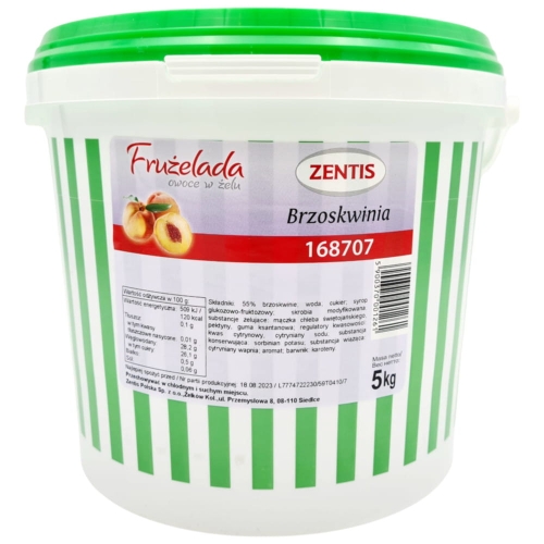 Brzoskwinia owoce w żelu Frużelada Zentis 5kg