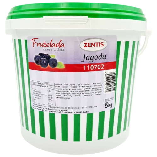 Jagoda owoce w żelu Frużelada Zentis 5kg