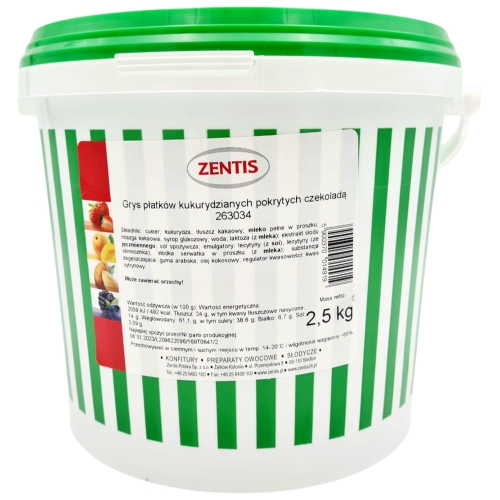 Płatki kukurydziane pokryte czekoladą Zentis 2,5kg