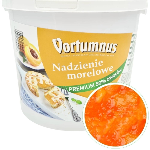 Nadzienie morelowe Premium 50% owoców Vortumnus 6kg
