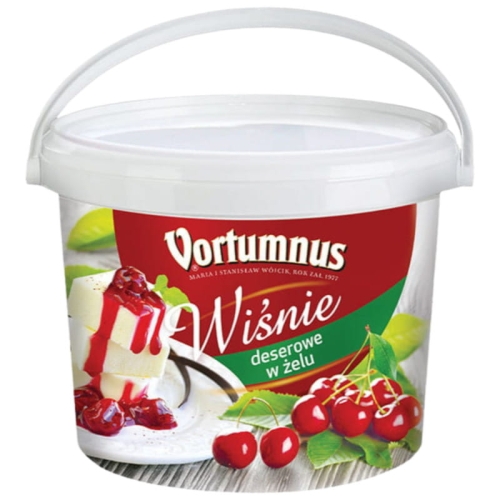 Wiśnia 60% owoce deserowe w żelu Vortumnus 3,2kg