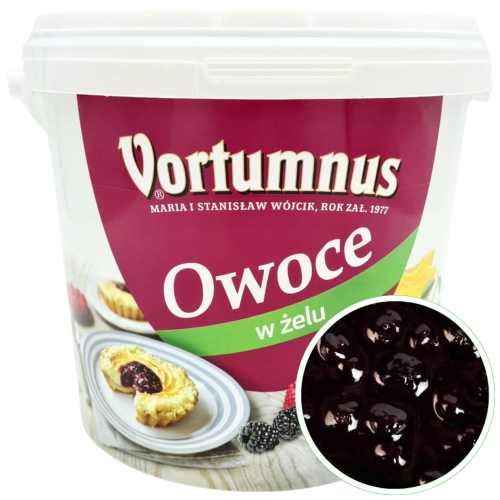 Czarna jagoda 60% owoce w żelu Vortumnus 6kg