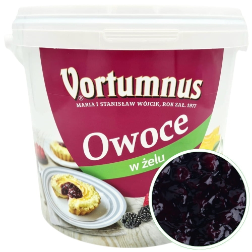 Czarna porzeczka 60% owoce w żelu Vortumnus 6kg