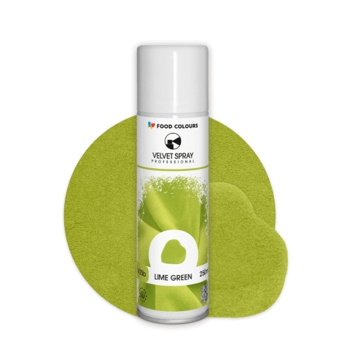 Zamsz w sprayu Food Colours Velvet Limonkowy 250ml