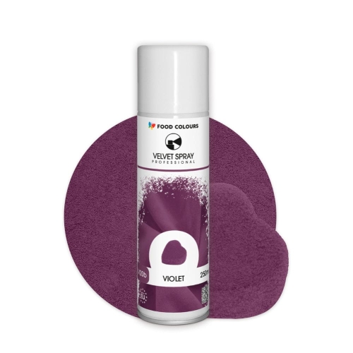 Zamsz w sprayu Food Colours Velvet Fioletowy 250ml