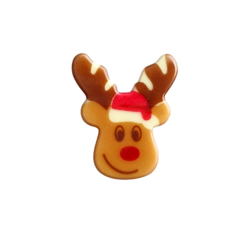 Renifer Rudolf dekoracja czekoladowa na Święta Barbara 135szt