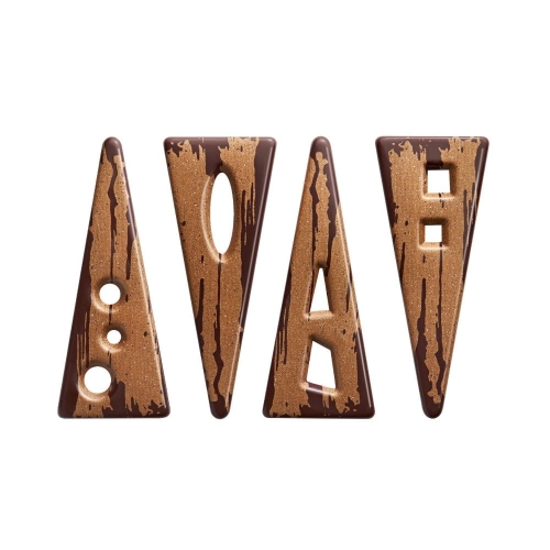 Dubai złote trójkąty dekoracja czekoladowa Barbara 132szt