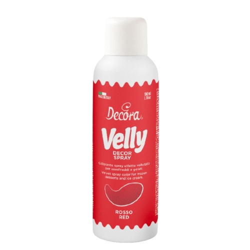 Zamsz spożywczy w sprayu Czerwony DecorVelly 100ml