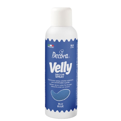 Zamsz spożywczy w sprayu Niebieski DecorVelly 100ml