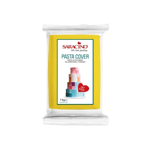 Masa cukrowa na tort Saracino Pasta COVER TOP żółta 1kg