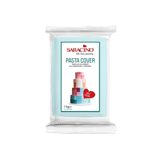 Masa cukrowa na tort Saracino Pasta COVER TOP błękitna 1kg