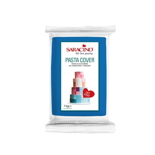 Masa cukrowa na tort Saracino Pasta COVER TOP niebieska 1kg
