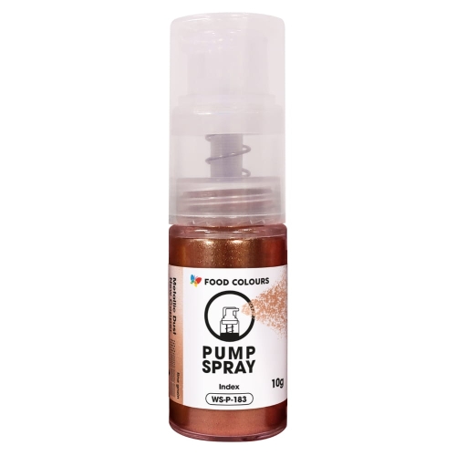 Miedziany brokat jadalny drobny pyłek w pompce New Copper 10g