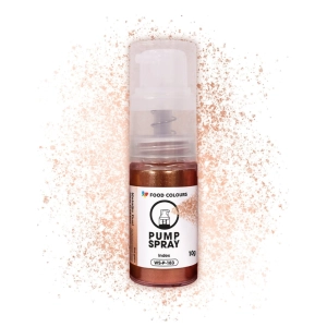 Miedziany brokat jadalny drobny pyłek w pompce New Copper 10g
