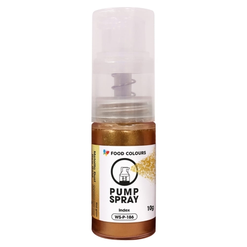 Złoty brokat jadalny pyłek w pompce New Gold 10g