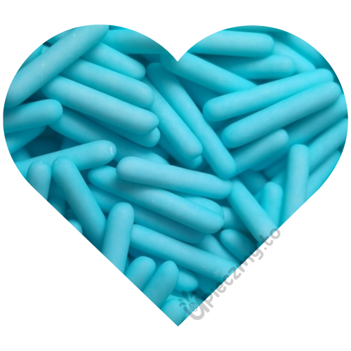 Niebieskie Makaroni podłużna posypka cukrowa 60g