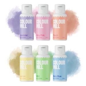 Zestaw 6 barwników spożywczych Colour Mill Pastel 6x20ml 