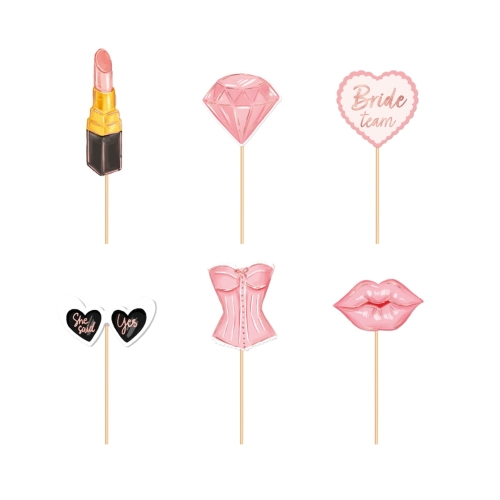 Toppery na wieczór panieński Bride to Be zestaw 6 szt