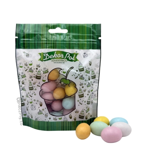 Jajka czekoladowe na Wielkanoc duże mix kolorów 160g