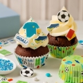 Papilotki na muffinki z piłką nożną