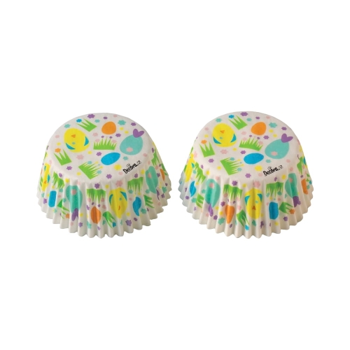 Zabawne papilotki do muffinek Wielkanoc 50x32mm Decora 36szt