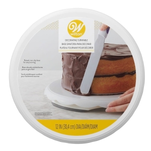 Patera obrotowa do tortu Wilton plastikowa biała 30,4cm