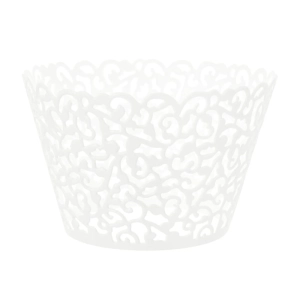 Ażurowe osłonki na muffinki babeczki Biała Koronka 10szt