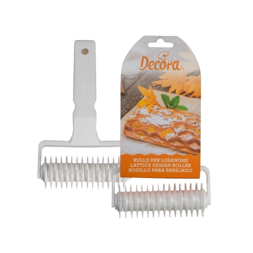 Wałek do nacinania ciasta diamentowa kratka Decora 10cm