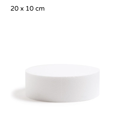 Atrapa tortu styropianowa okrągła Decora 20 x 10cm