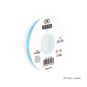 Wstążka satynowa 6mm Jasnoniebieska tasiemka 23m