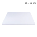 Podkład pod tort prostokątny powlekany sztywny Biały 35x45cm