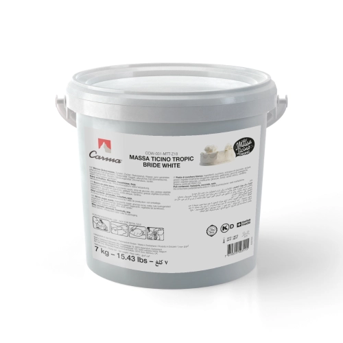 Masa cukrowa Ticino Tropic do tortów ślubnych Śnieżnobiała 7kg