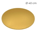 Podkład pod tort gruby twardy powlekana płyta MDF Złoty 40cm