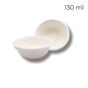 Miseczki do lodów deserów 130ml z trzciny cukrowej białe 50szt