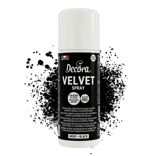 Zamsz spożywczy w sprayu Czarny Decora Velvet 100ml