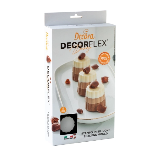 Forma silikonowa do Semifreddo monoporcji Falista 11 gniazd